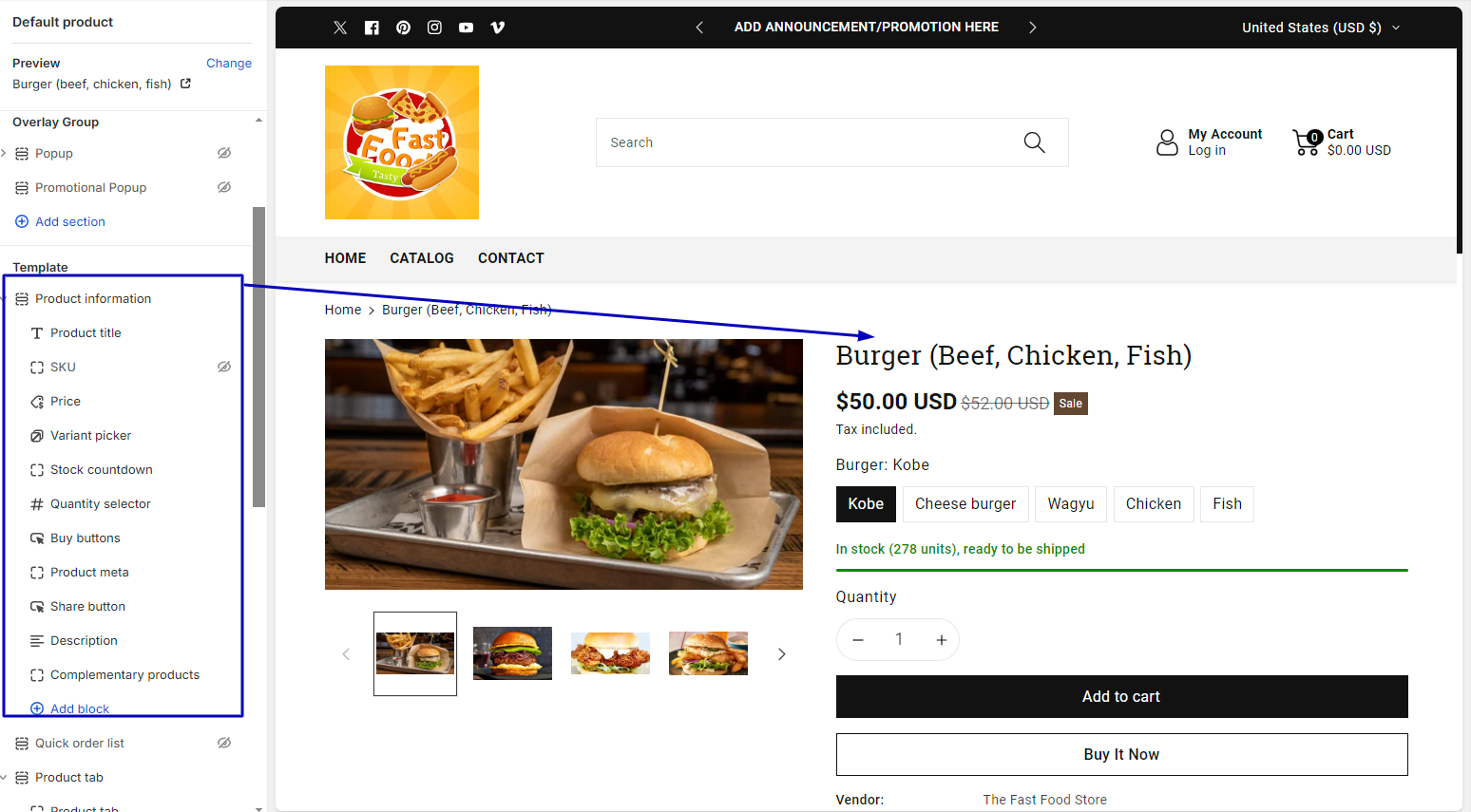 Customize the Viola theme Shopify 3
